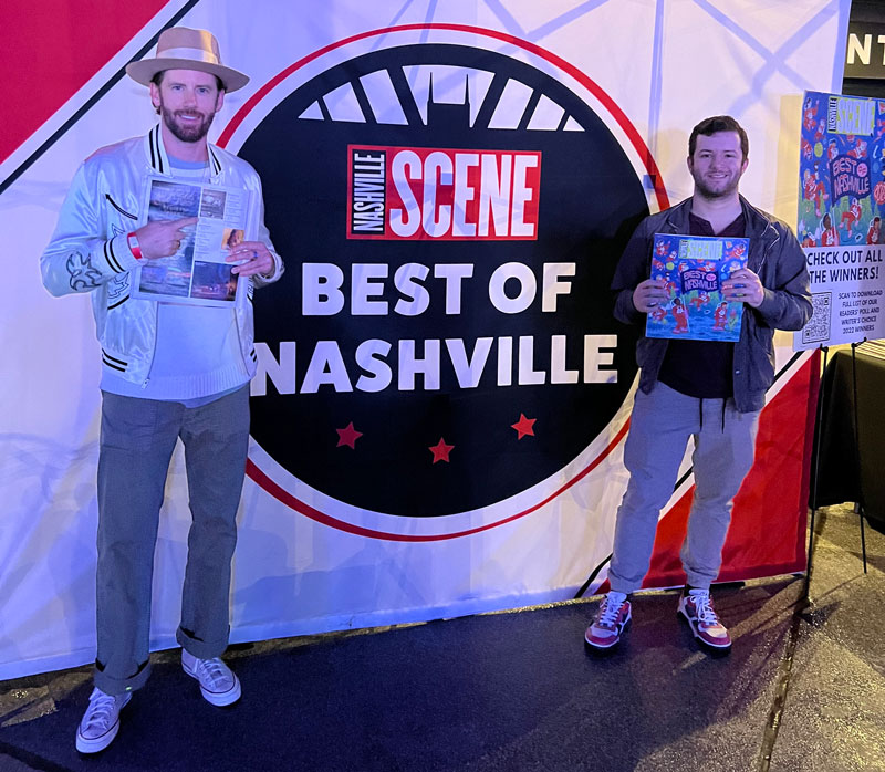 Salemtown winning Best Band by the Nashville Scene.